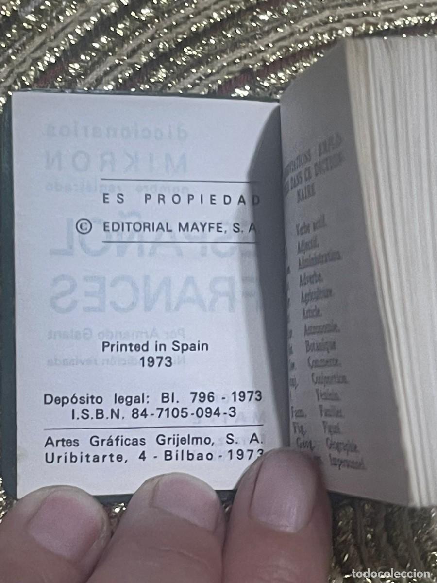 Diccionarios de segunda mano: MINI DICCIONARIO ESPA&Ntilde;OL - FRANCES - MIKRON - Foto 2