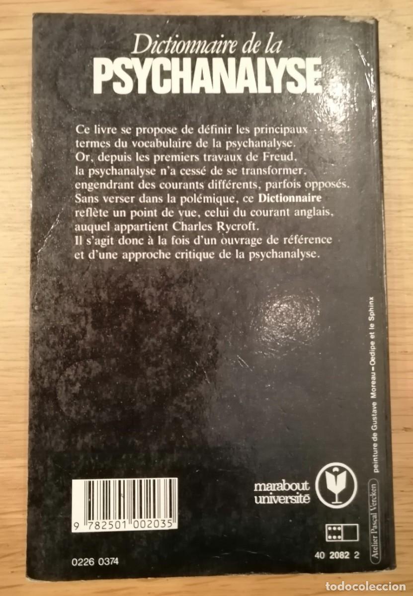 Diccionarios de segunda mano: Dictionnaire de la psychanalyse - Foto 2