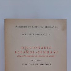 Diccionarios de segunda mano: DICCIONARIO ESPAÑOL-SENHAYI (DIALECTO BEREBER). CSIC 1959
