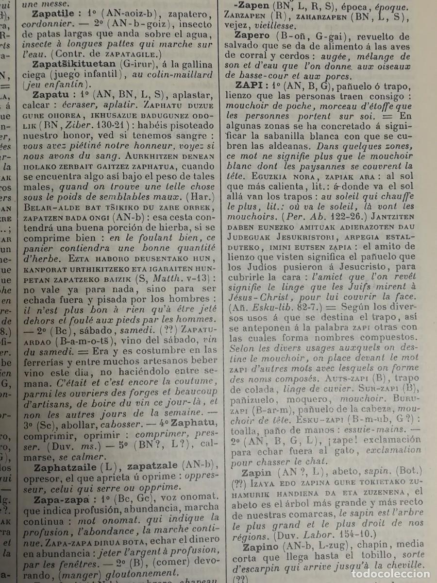 Diccionarios de segunda mano: DICCIONARIO VASCO FRANCES ESPA&Ntilde;OL - Foto 12