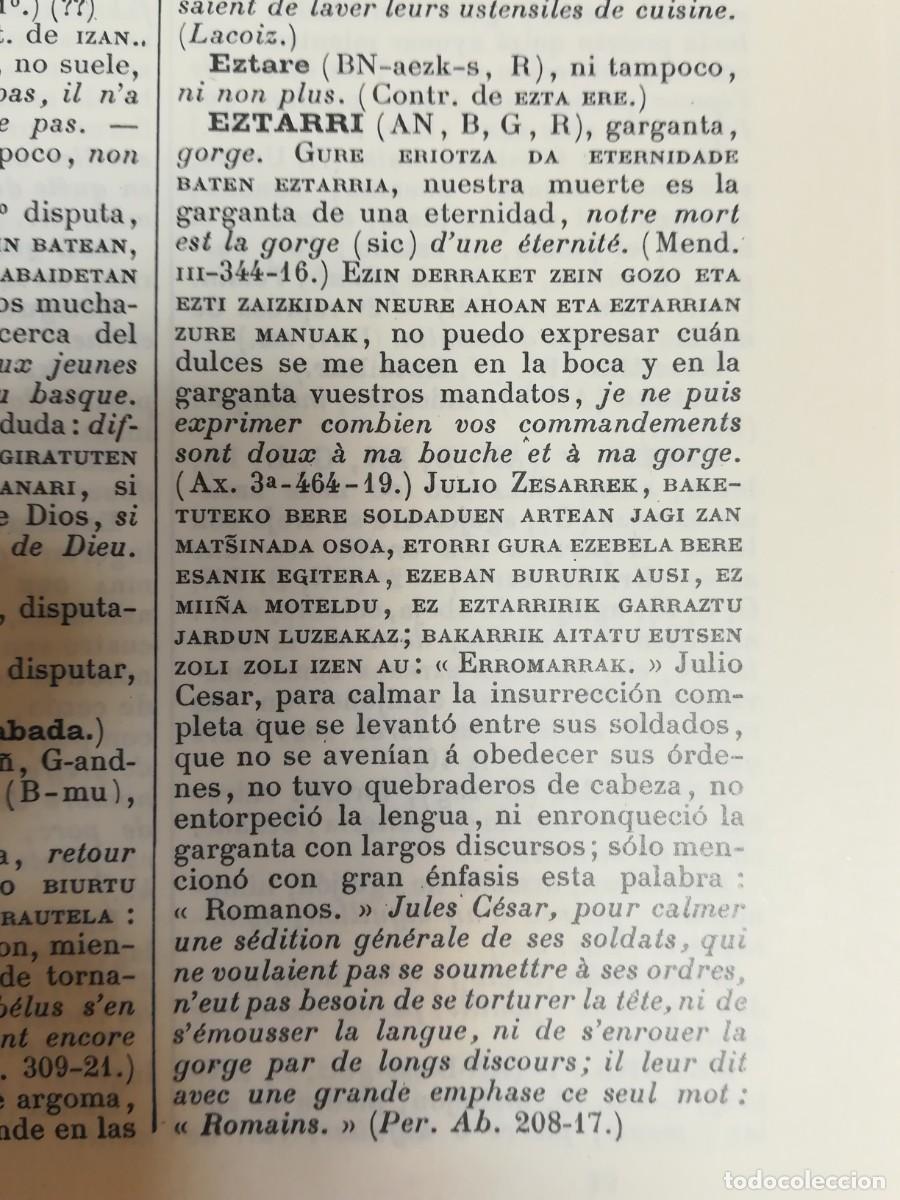 Diccionarios de segunda mano: DICCIONARIO VASCO FRANCES ESPA&Ntilde;OL - Foto 15
