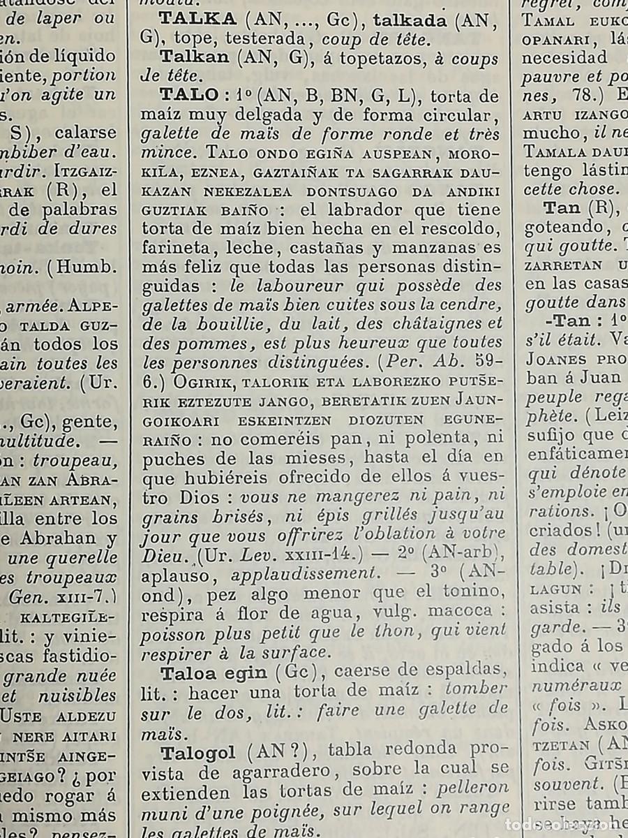 Diccionarios de segunda mano: DICCIONARIO VASCO FRANCES ESPA&Ntilde;OL - Foto 16