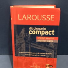 Diccionarios de segunda mano: ”” DICCIONARIO COMPACT LAROUSSE””..ENGLISH-SPANISH...ESPAÑOL-INGLES....INCLUYE CD-ROM....2010...