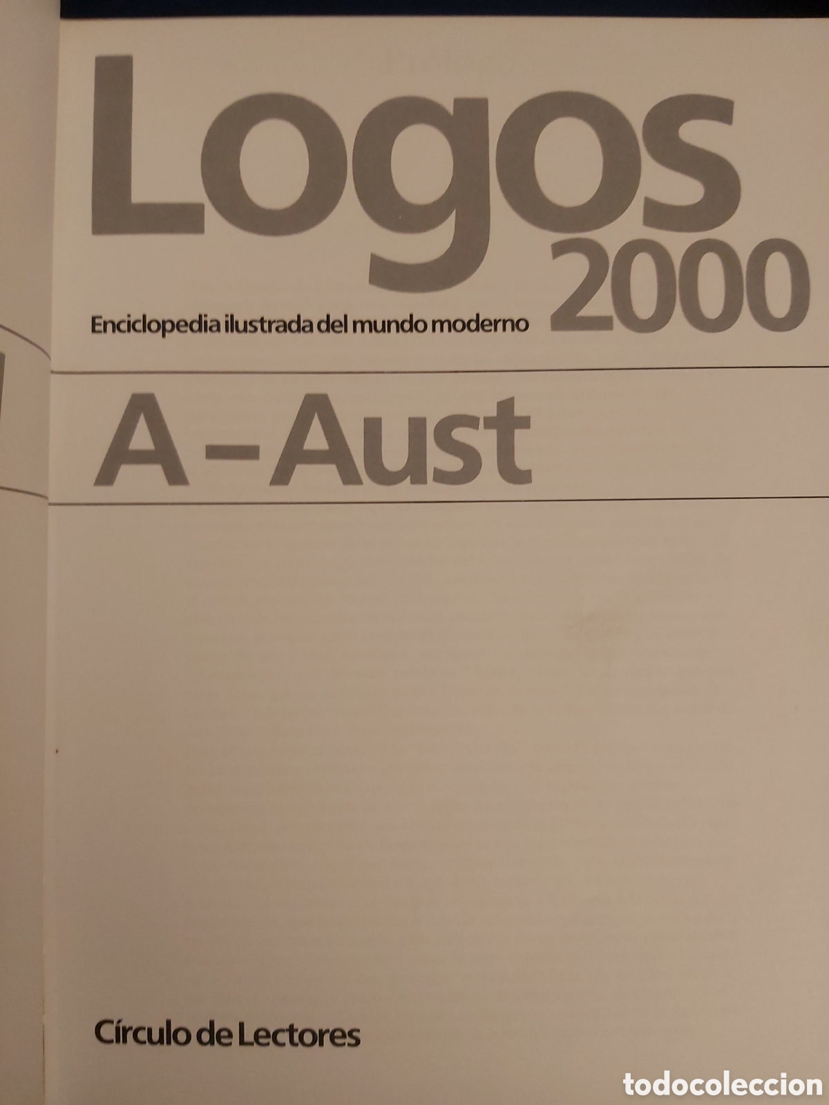 Diccionarios de segunda mano: LOGOS 2000 $ C&Iacute;RCULO DE LECTORES $ 1991 - Foto 3