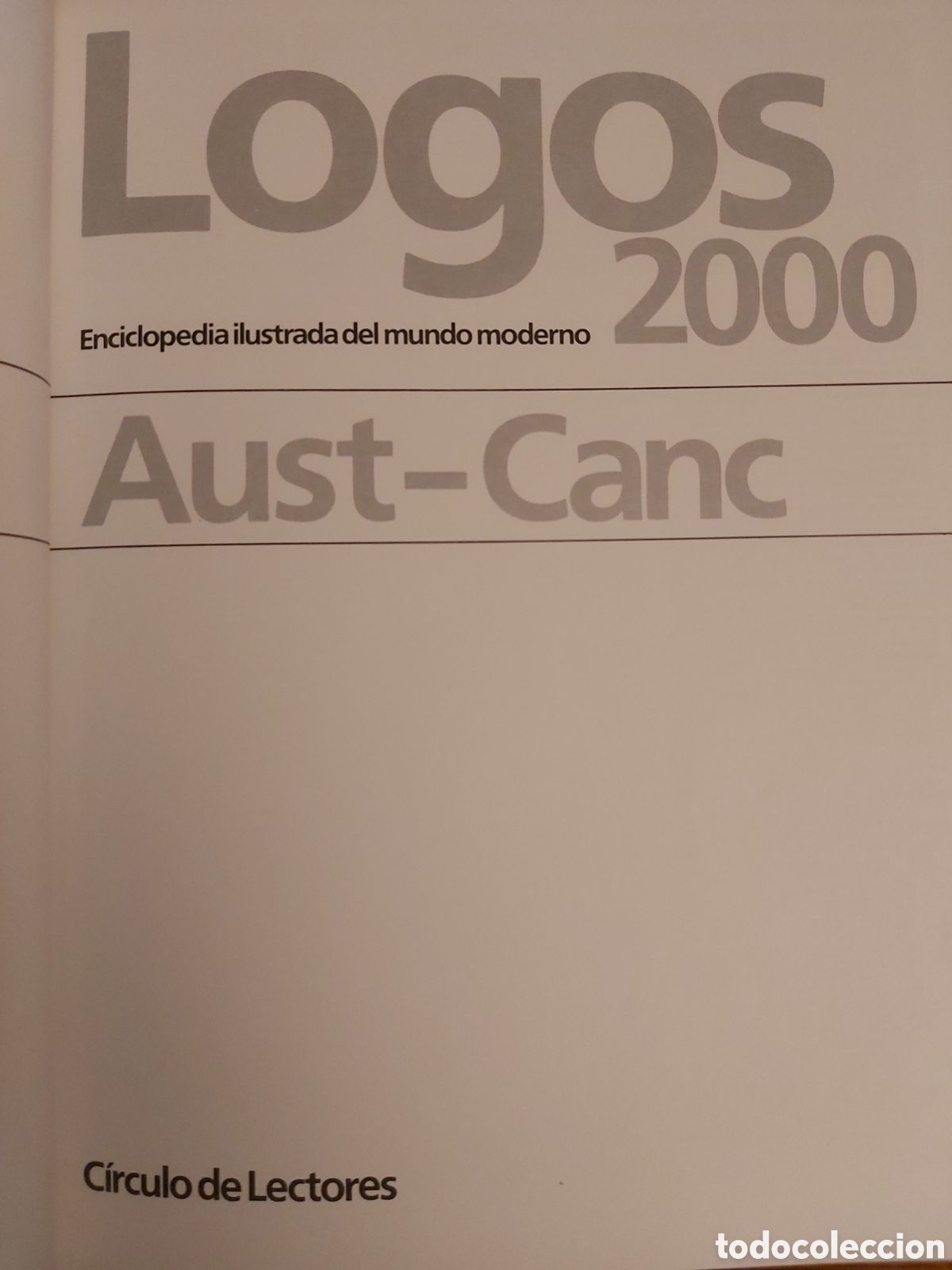 Diccionarios de segunda mano: LOGOS 2000 $ C&Iacute;RCULO DE LECTORES $ 1991 - Foto 6