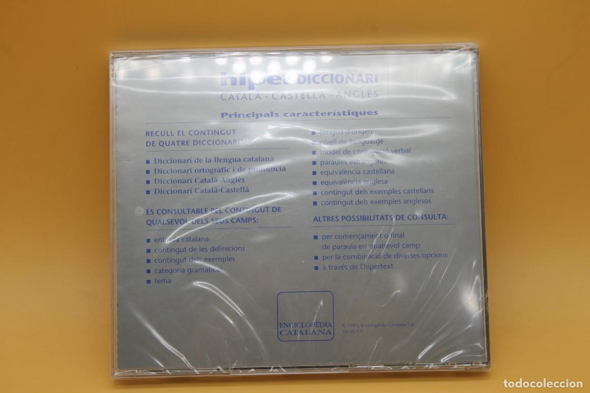 Diccionarios de segunda mano: HIPER DICIONARI CATALA-CASTELLA-ANGLES CD PRECINTADO - Foto 2