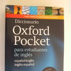 Diccionarios de segunda mano: DICCIONARIO INGLES OXFORD POCKET PARA ESTUDIANTES DE INGLES PORTADAS PLASTIFICADAS