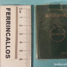 Diccionarios de segunda mano: MINI DICCIONARIO ALEMAN ESPAÑOL MIKRÓN MAYFE 6 X 4 X 1,50 CM, PESA 35 GRAMOS, PRECINTADO