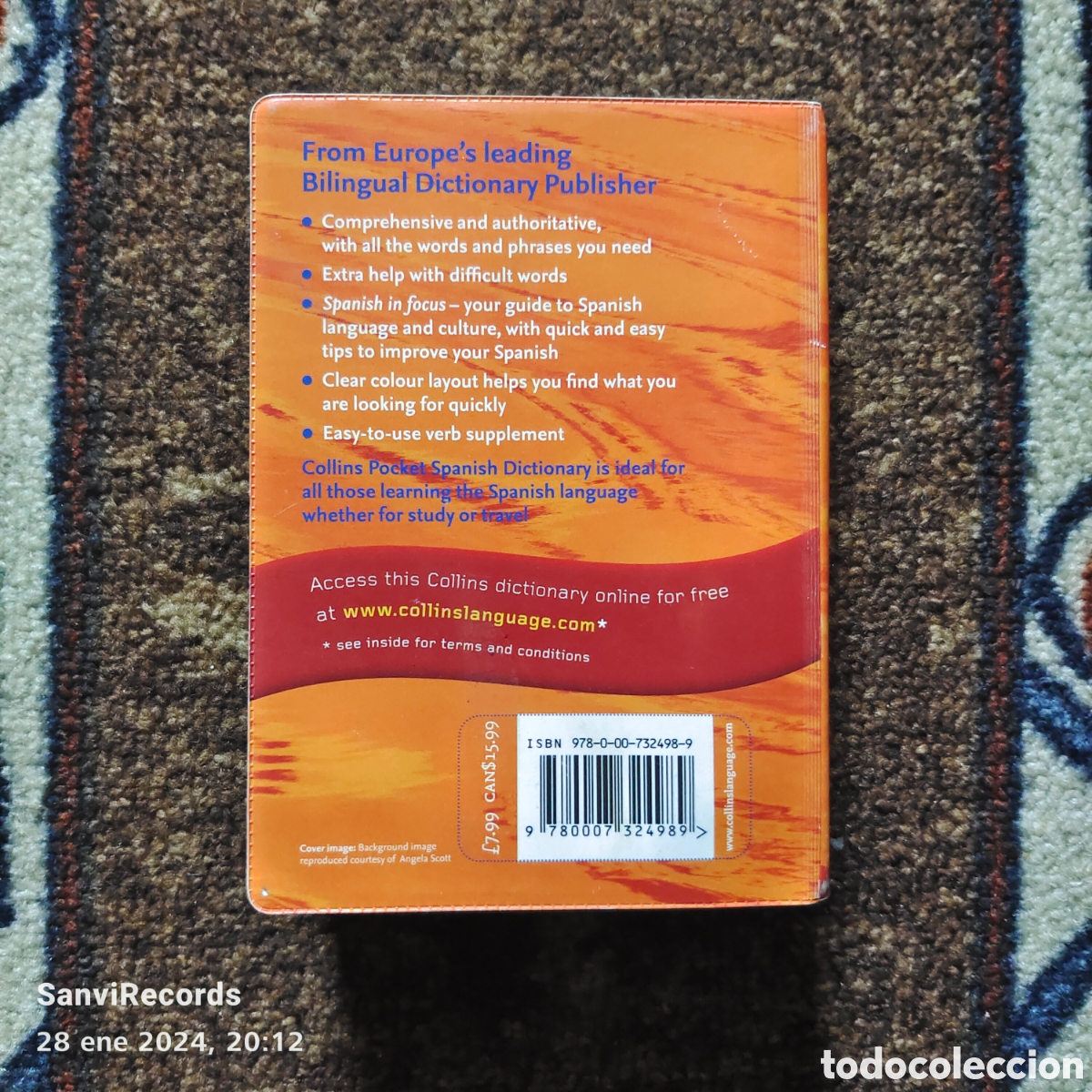 Diccionarios de segunda mano: COLLINS, POCKET SPANISH DICTIONARY - Foto 2