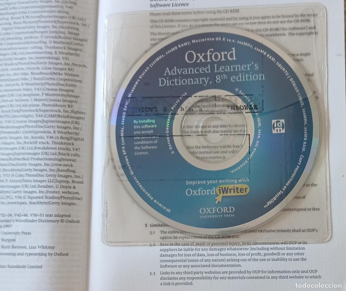 Diccionarios de segunda mano: OXFORD ADVANCED DICTIONARY CON CD - Foto 2