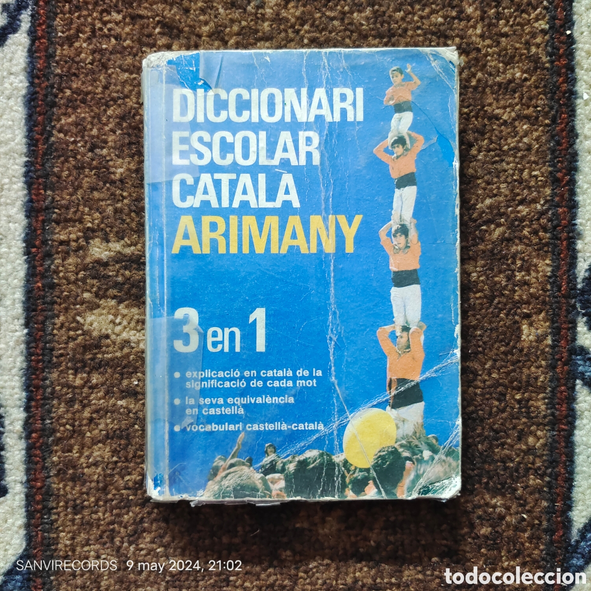 Diccionarios de segunda mano: DICCIONARI ESCOLAR CATALA ARIMANY, 3 EN 1 - Foto 1