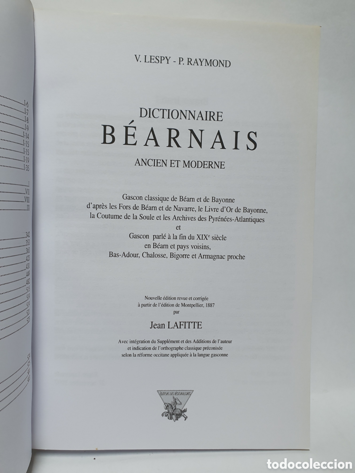 Diccionarios de segunda mano: DICTIONNAIRE BEARNAIS ANCIEN Y MODERNE. - Foto 3