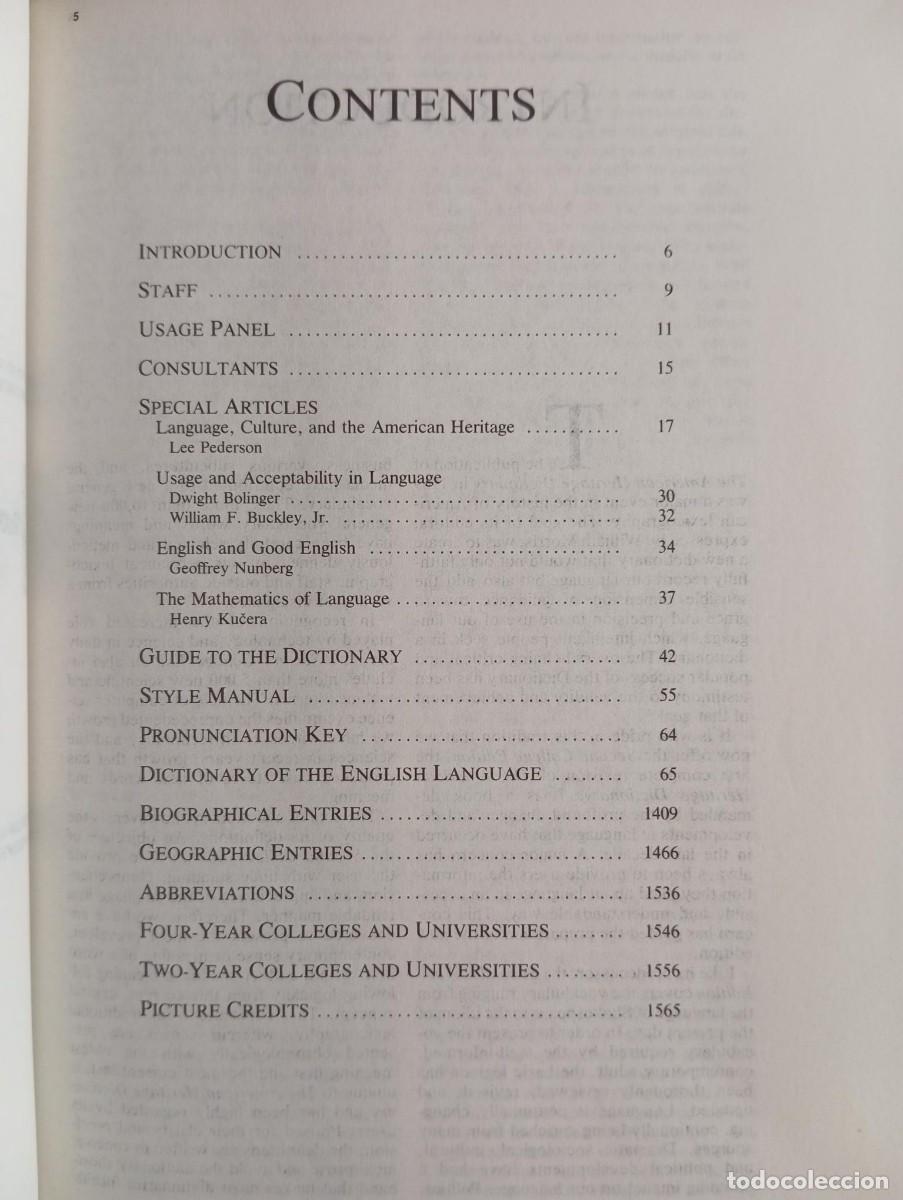 Diccionarios de segunda mano: THE AMERICAN HERITAGE DICTIONARY 1985 - Foto 3