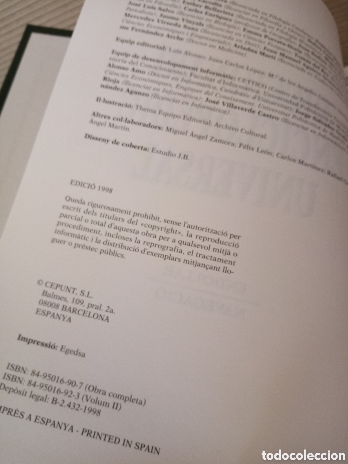 Diccionarios de segunda mano: Diccionari enciclop&egrave;dic universal. - Foto 5