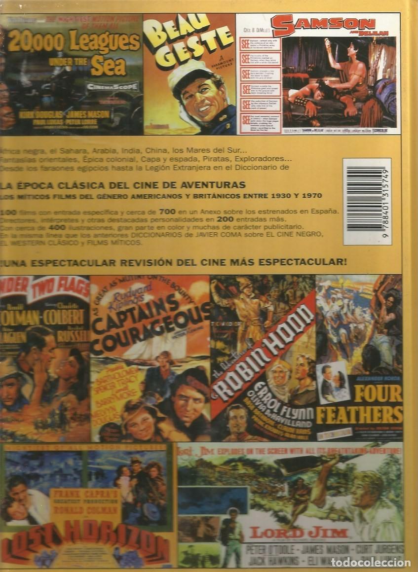 Diccionarios de segunda mano: DICCIONARIO DEL CINE DE AVENTURAS - JAVIER COMA - Foto 3