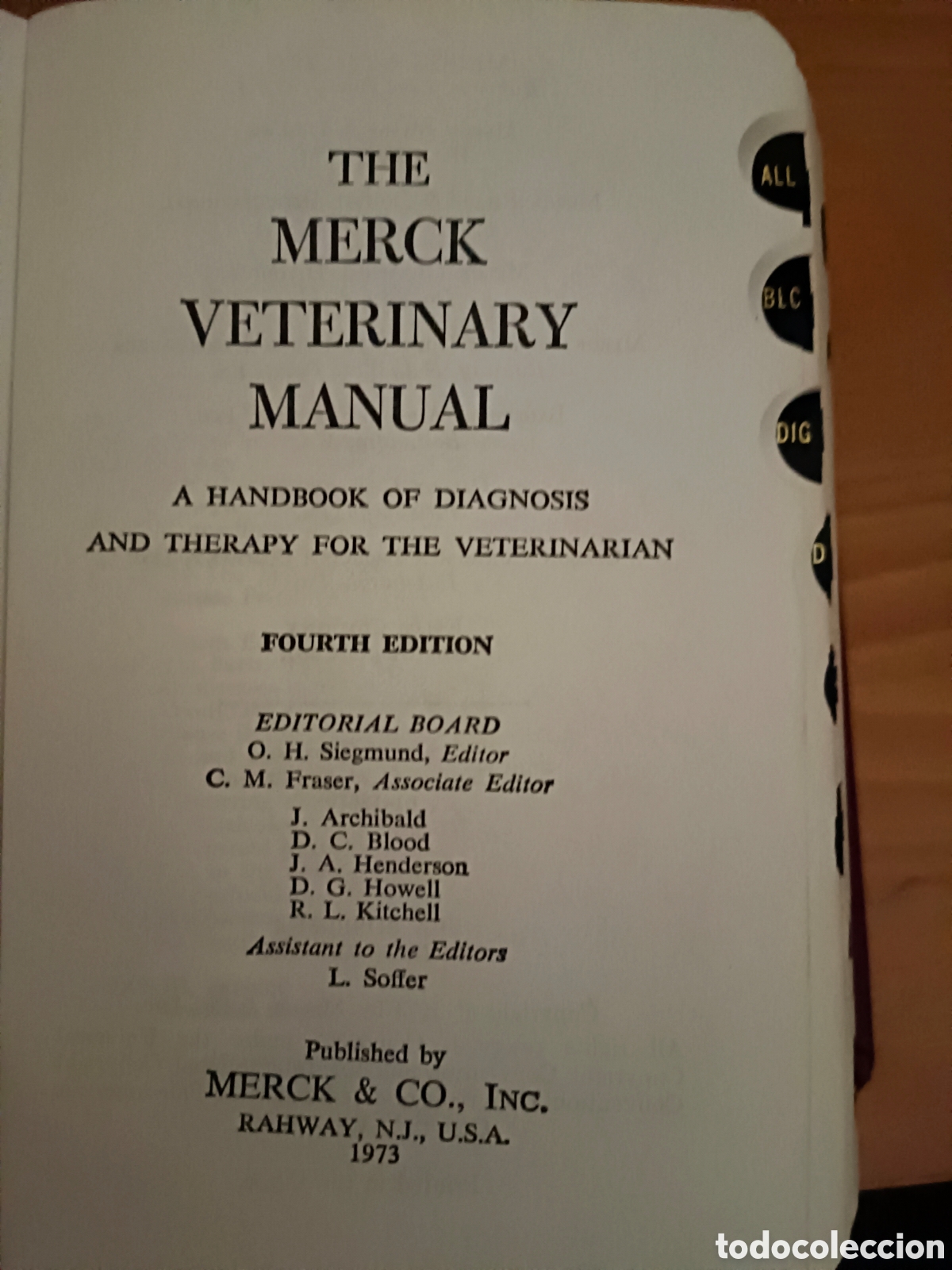 Diccionarios de segunda mano: Manual veterinario 4. Edici&oacute;n - Foto 3