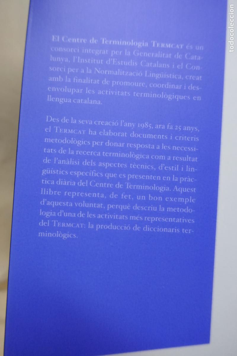 Diccionarios de segunda mano: DICCIONARI TERMINOL&Ograve;GIC DI - TERMCAT - (Exemplar com nou) - Foto 3