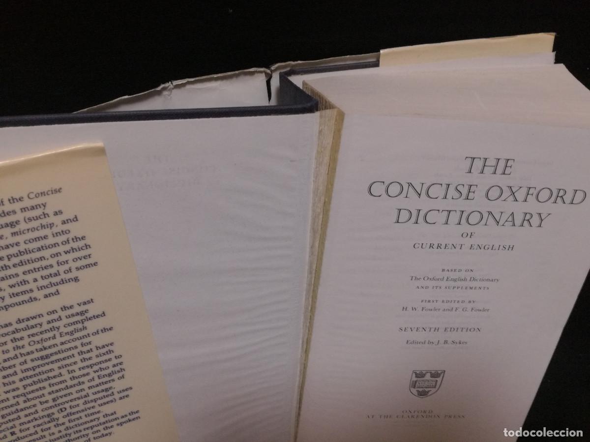 Diccionarios de segunda mano: LIBRO - DICCIONARIO INGLES - THE CONCISE OXFORD DICTIONARY - Foto 2