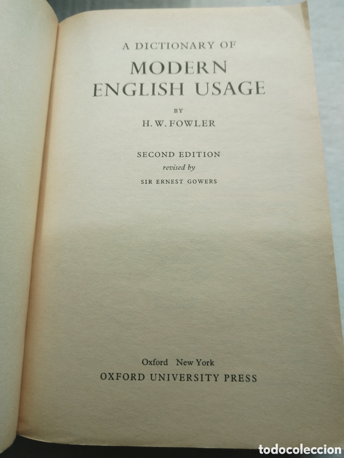 Diccionarios de segunda mano: FOWLERS MODERN ENGLISH USAGE - Foto 2