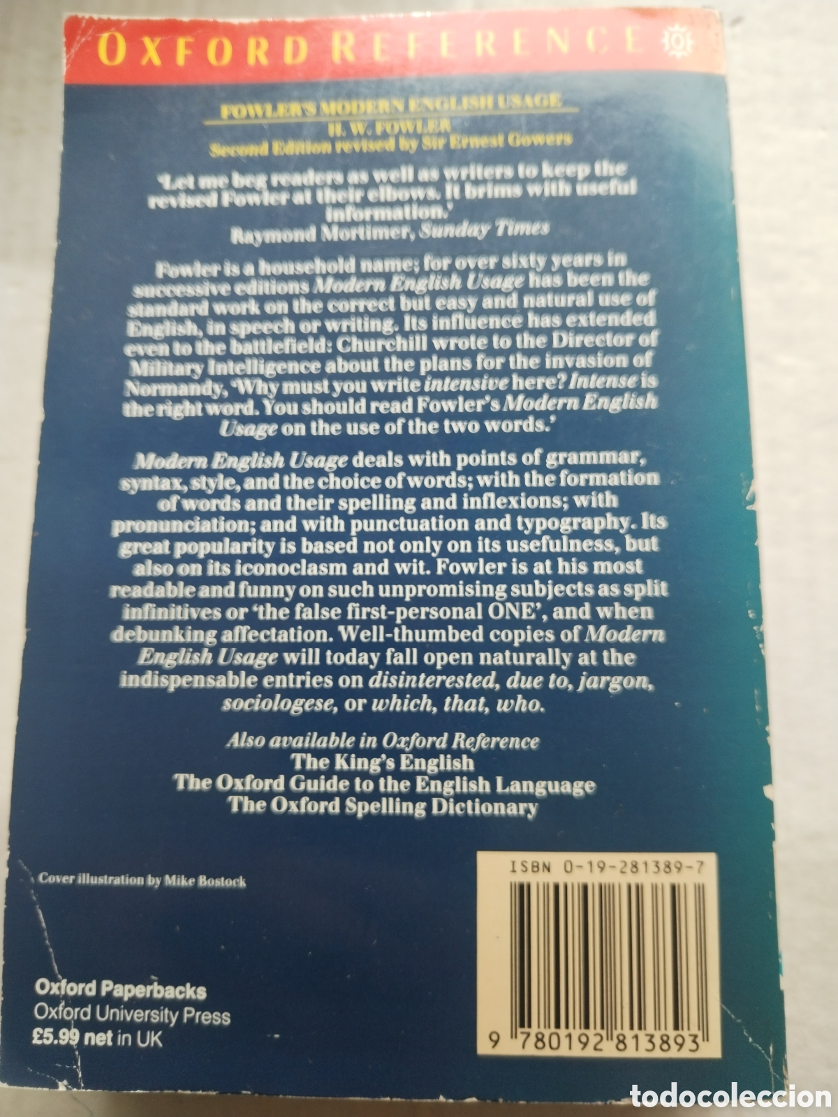 Diccionarios de segunda mano: FOWLERS MODERN ENGLISH USAGE - Foto 3