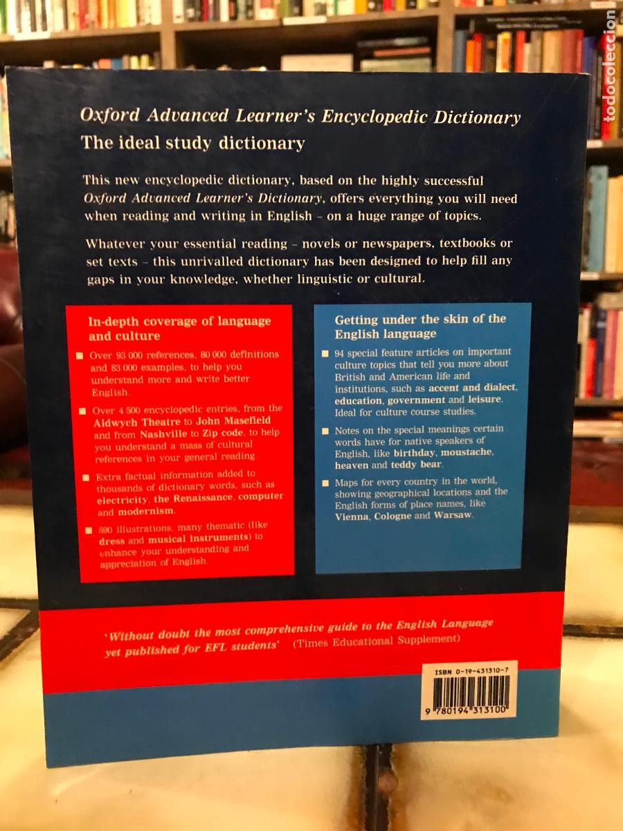 Diccionarios de segunda mano: Oxford. Advanced Learners Encyclopaedic Dictionary. - Foto 2