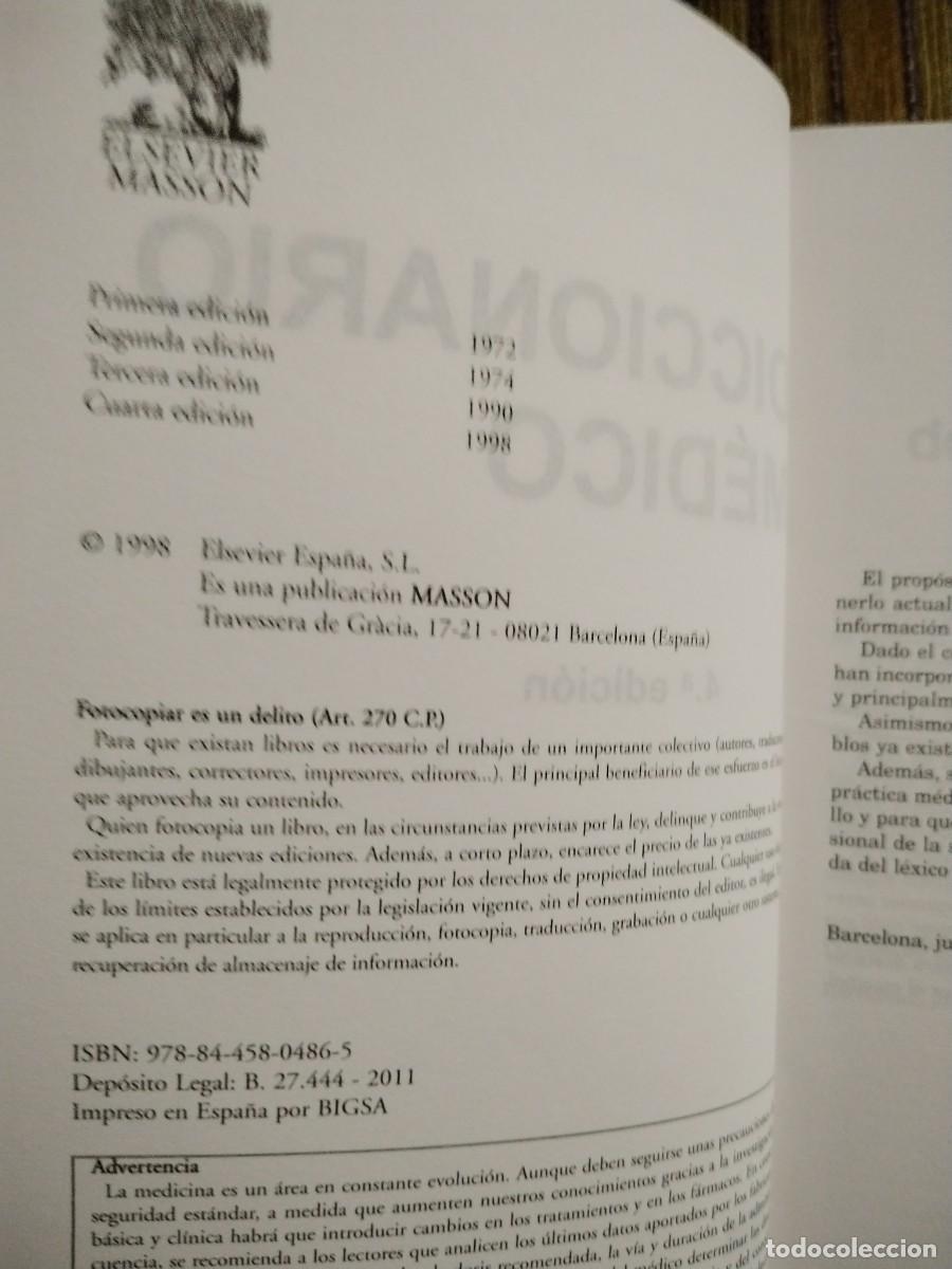 Diccionarios de segunda mano: DICCIONARIO M&Eacute;DICO cuarta edici&oacute;n - Foto 7