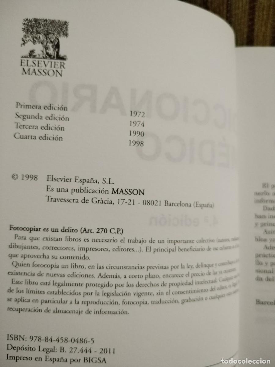 Diccionarios de segunda mano: DICCIONARIO M&Eacute;DICO cuarta edici&oacute;n - Foto 12