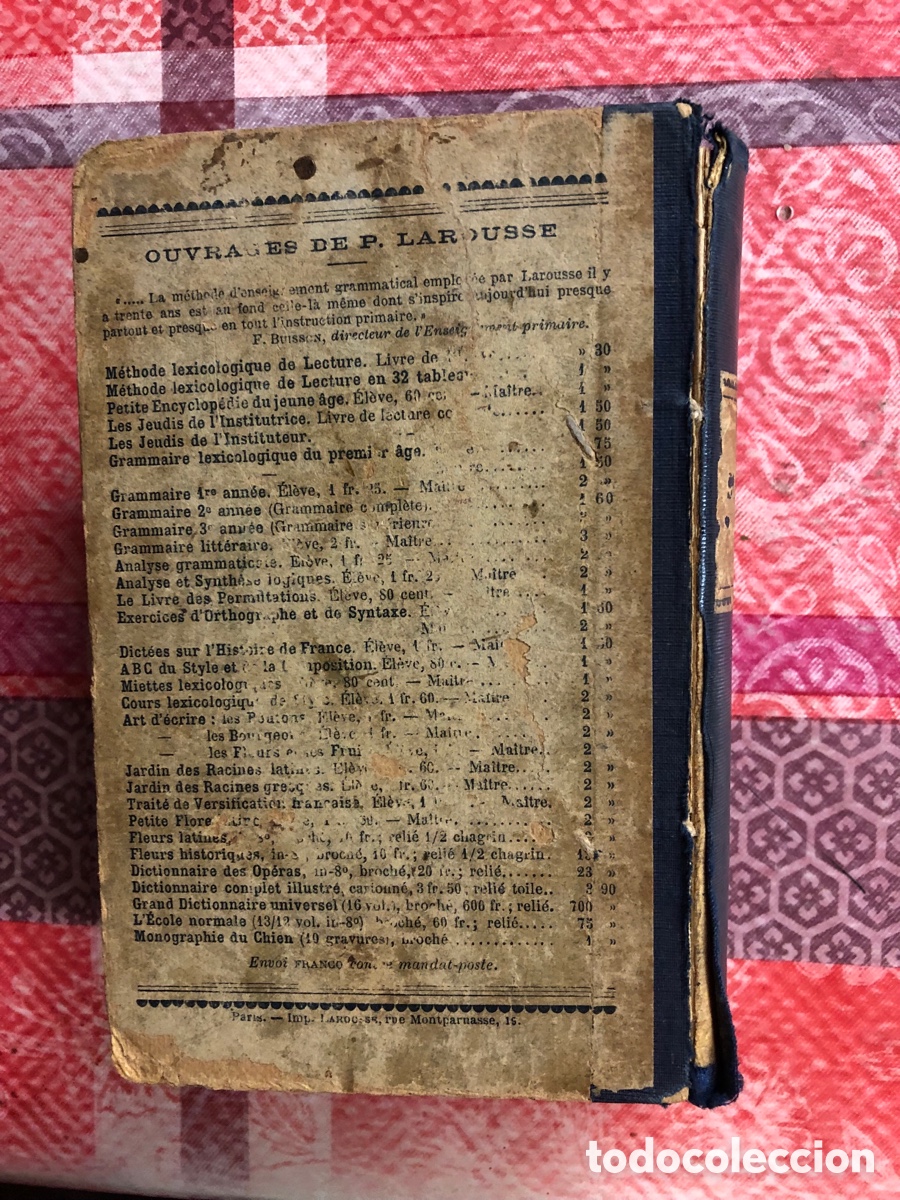 Diccionarios de segunda mano: Diccionario completo pierre larousse de 1890 - Foto 2