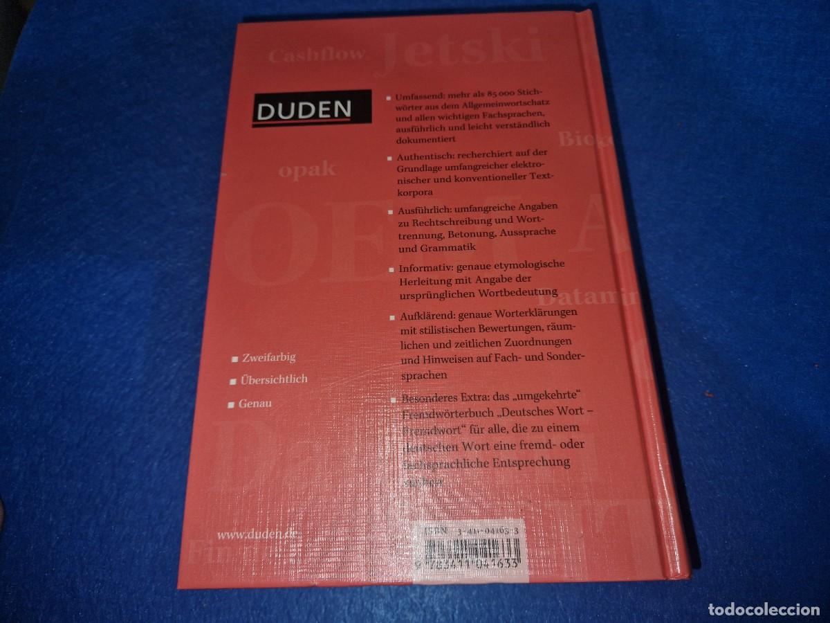Diccionarios de segunda mano: DUDEN DAS GROBE - DICCIONARIO ALEMAN - Foto 5