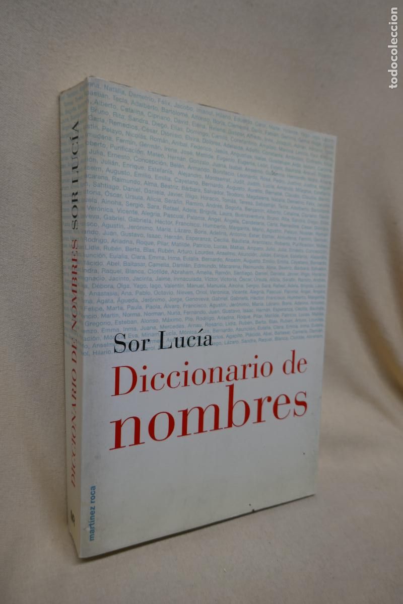 Diccionarios de segunda mano: Diccionario de nombres - Sor Luc&iacute;a - Foto 4
