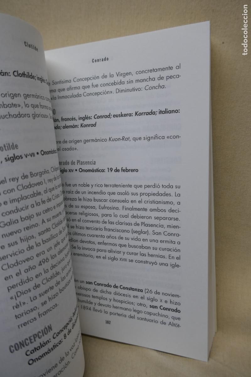 Diccionarios de segunda mano: Diccionario de nombres - Sor Luc&iacute;a - Foto 10