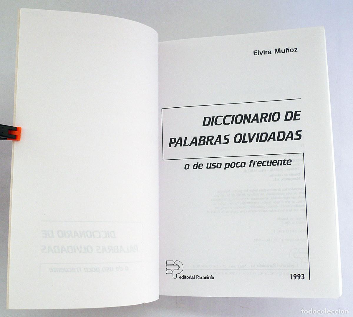 Diccionarios de segunda mano: Diccionario de palabras olvidadas - Foto 4