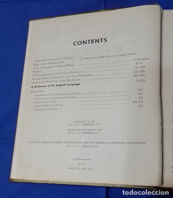 Diccionarios de segunda mano: Diccionario Webster&acute;s Elementary Dictionary A Merriam-Webster 1956 - Foto 3