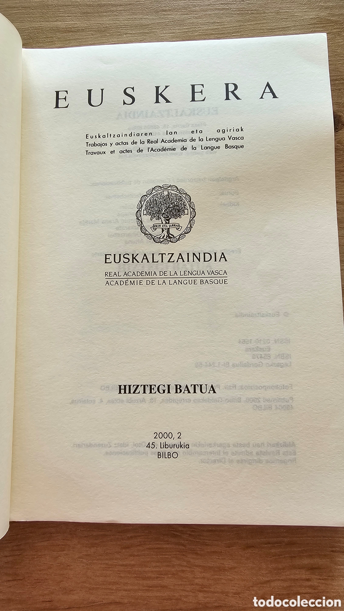 Diccionarios de segunda mano: Libro Euskera Euskaltzaindia - Foto 5