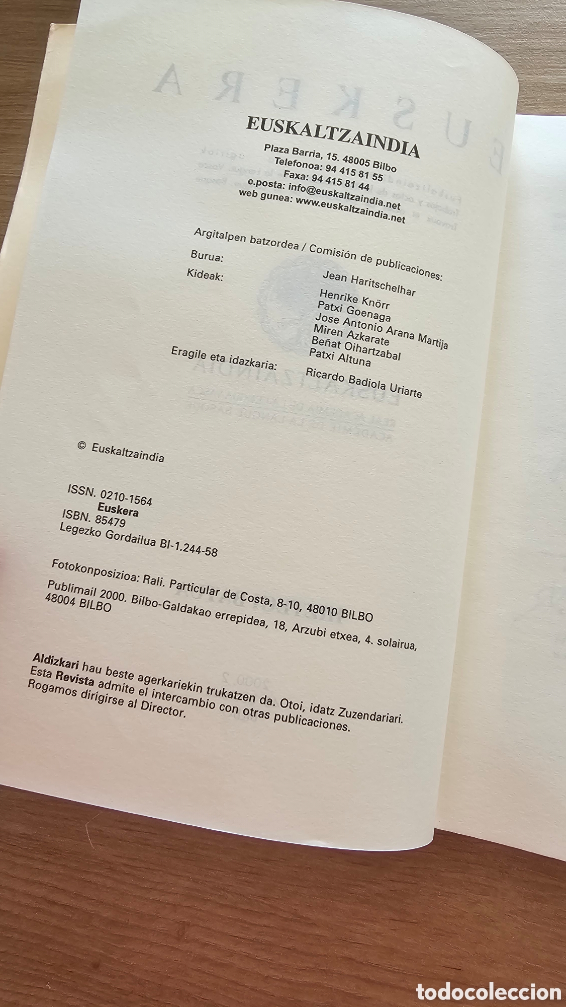 Diccionarios de segunda mano: Libro Euskera Euskaltzaindia - Foto 8