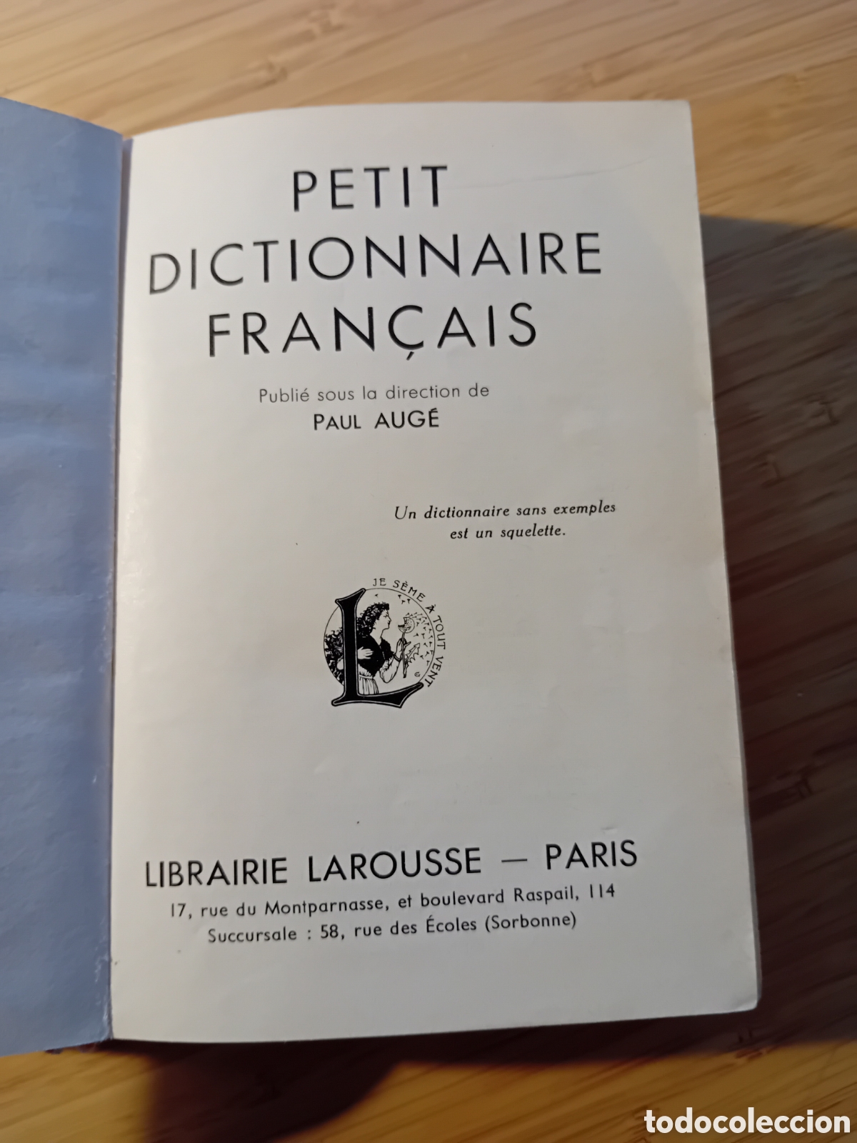 Diccionarios de segunda mano: Petit dictionnaire fran&ccedil;ais. Larousse 1976 - Foto 2