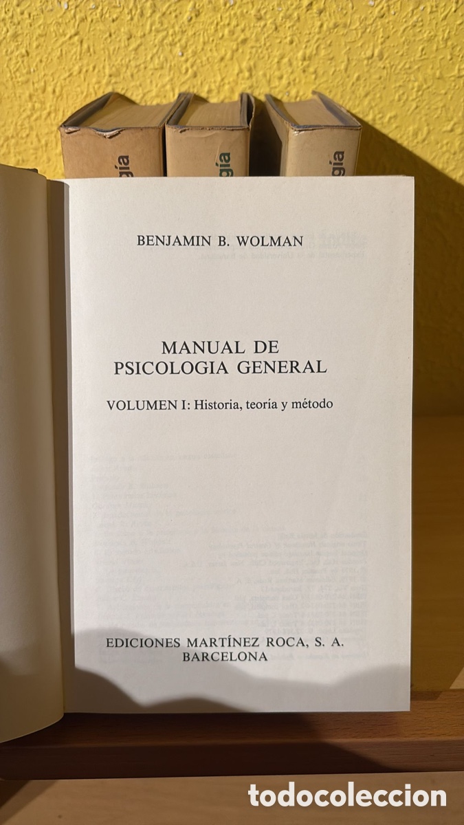 Diccionarios de segunda mano: WOLMAN. MANUAL DE PSICOLOG&Iacute;A - Foto 3