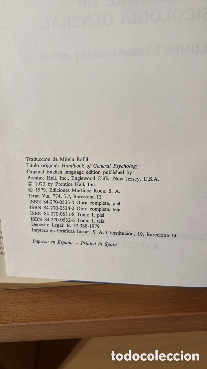 Diccionarios de segunda mano: WOLMAN. MANUAL DE PSICOLOG&Iacute;A - Foto 4