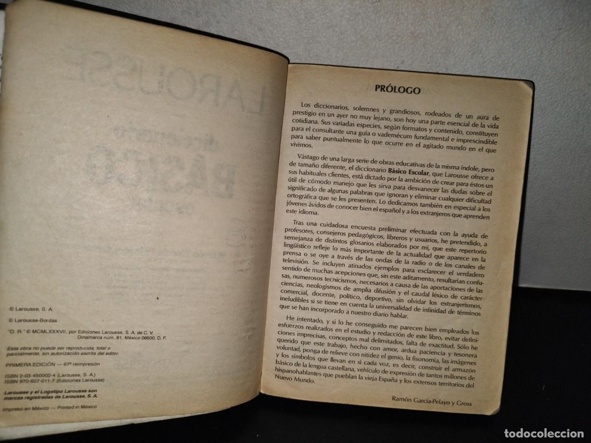Diccionarios de segunda mano: 154- LAROUSSE. DICCIONARO B&Aacute;SICO ESCOLAR - Foto 6