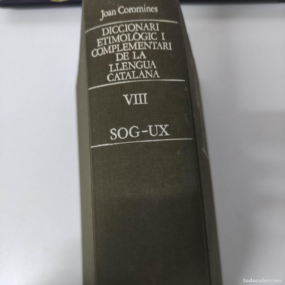 Diccionarios de segunda mano: Diccionari Etimologic I Complementari de la Llengua catalana. - Foto 2