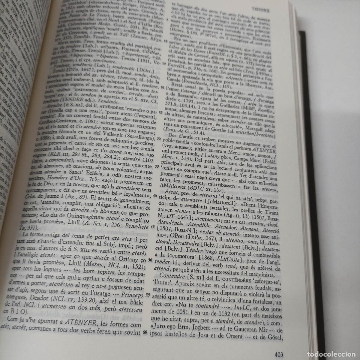 Diccionarios de segunda mano: Diccionari Etimologic I Complementari de la Llengua catalana. - Foto 7