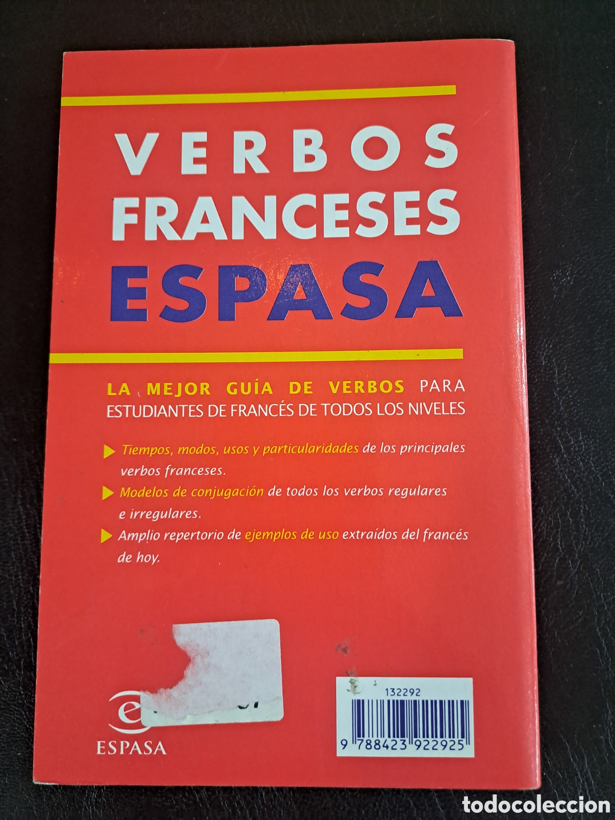 Diccionarios de segunda mano: Verbos franceses - Espasa idiomas - Foto 2