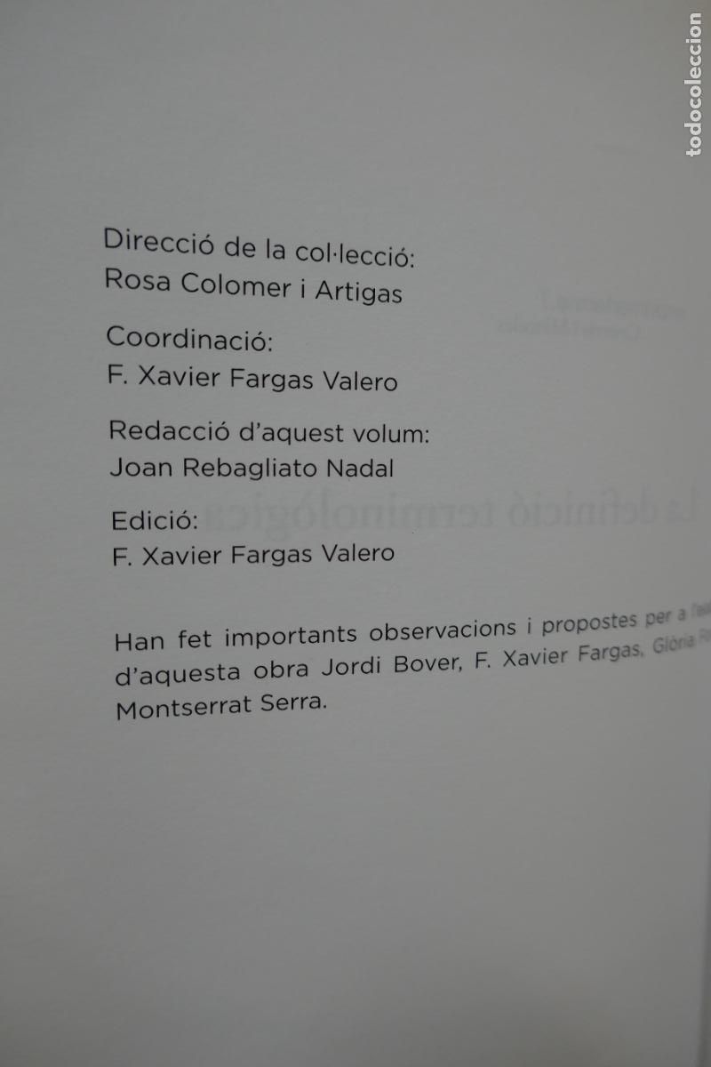 Diccionarios de segunda mano: DE - LA DEFINICI&Oacute; TERMINOL&Ograve;GICA - TERMCAT - Foto 6