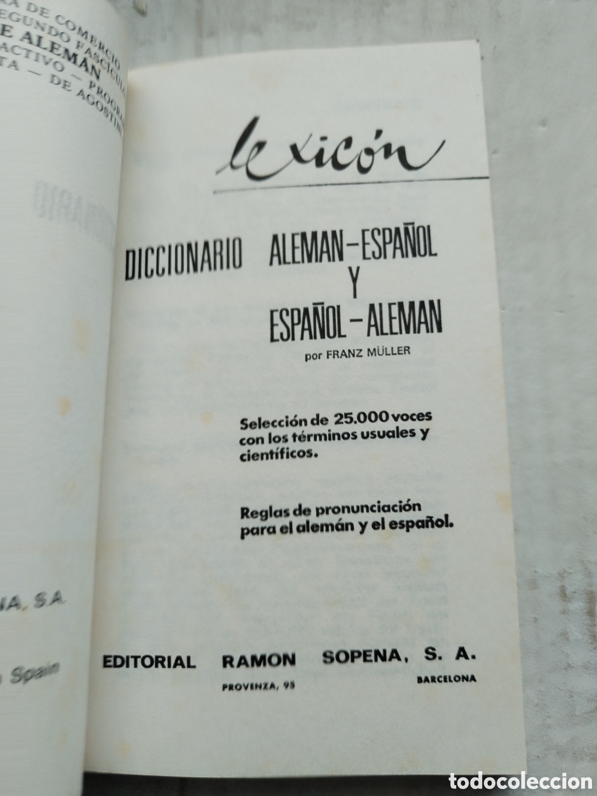 Diccionarios de segunda mano: DICCIONARIO DE ESPA&Ntilde;OL ALEMAN - Foto 2