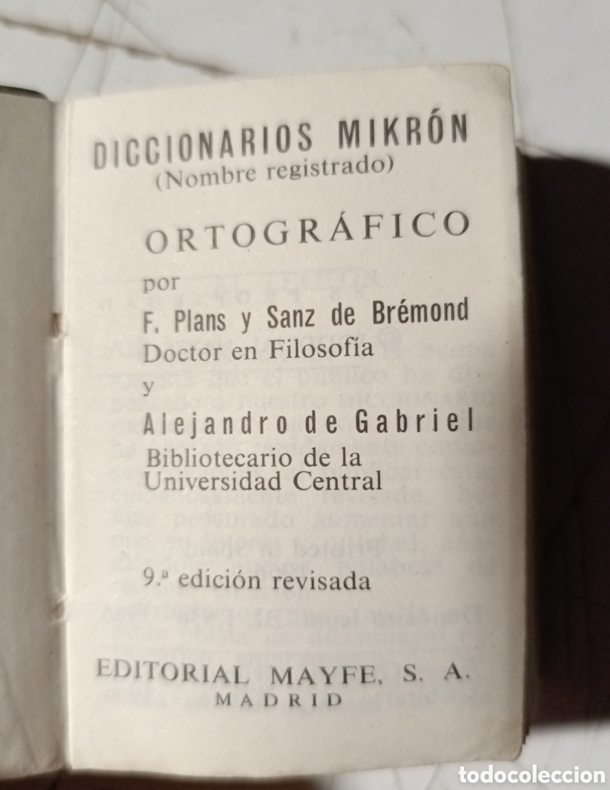 Diccionarios de segunda mano: Mini diccionario ortografico mikron - Foto 2
