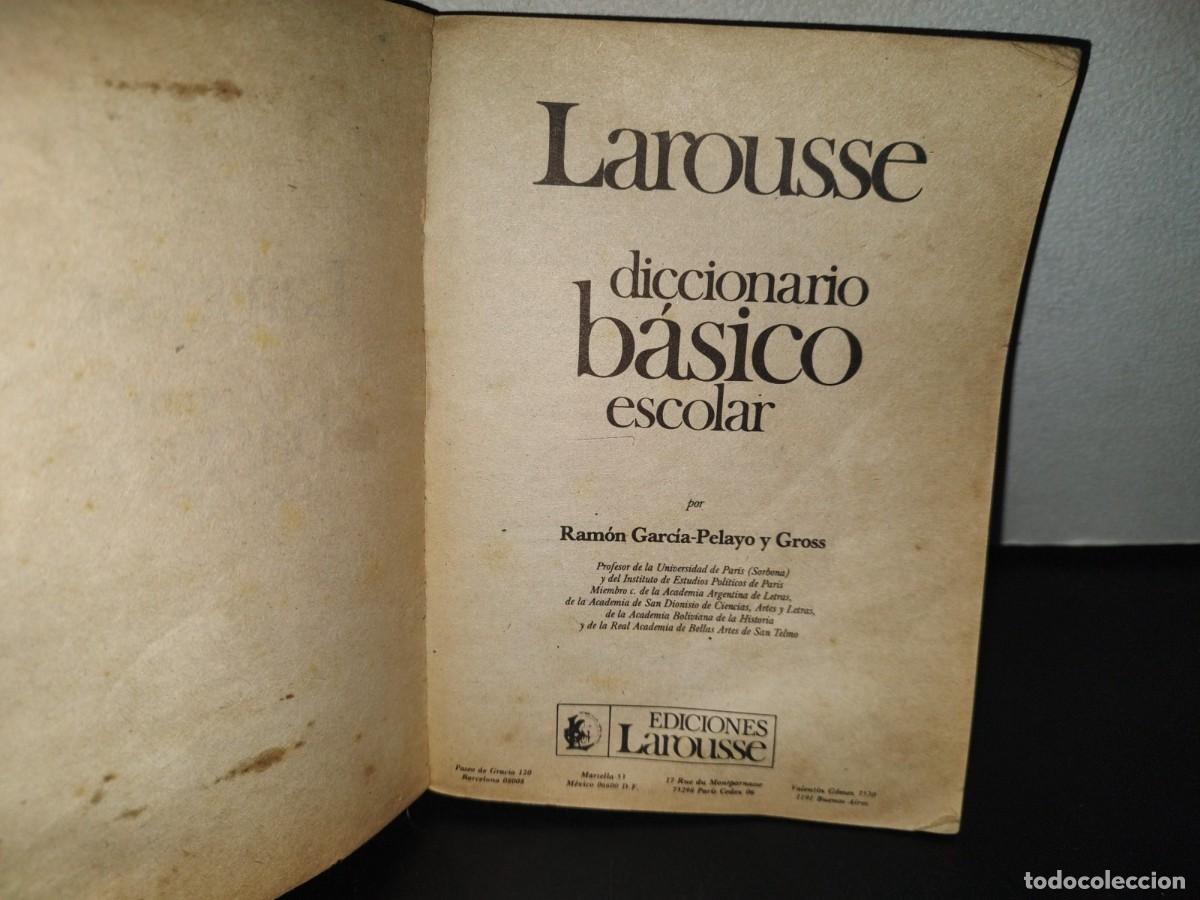 Diccionarios de segunda mano: 203- LAROUSSE. DICCONARIO B&Aacute;SICO ESCOLAR - 1987 - Foto 5