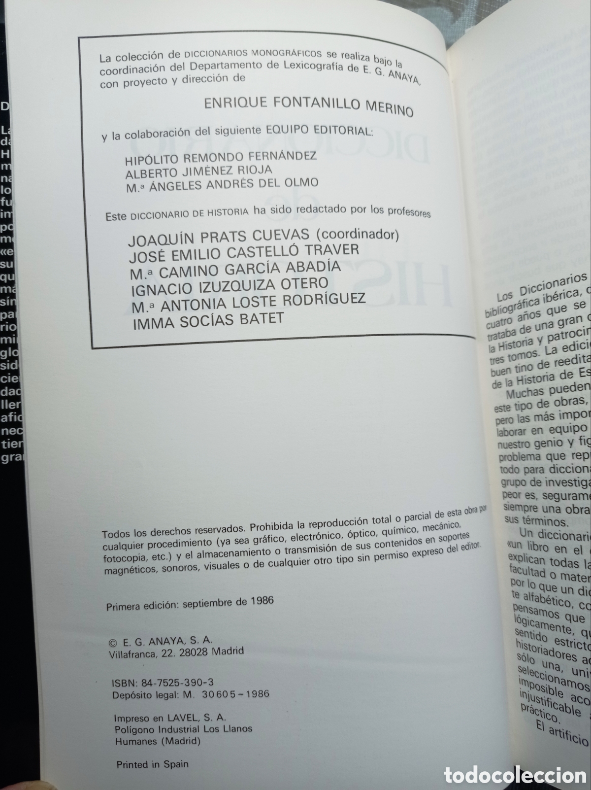 Diccionarios de segunda mano: DICCIONARIO DE HISTORIA. - Foto 3