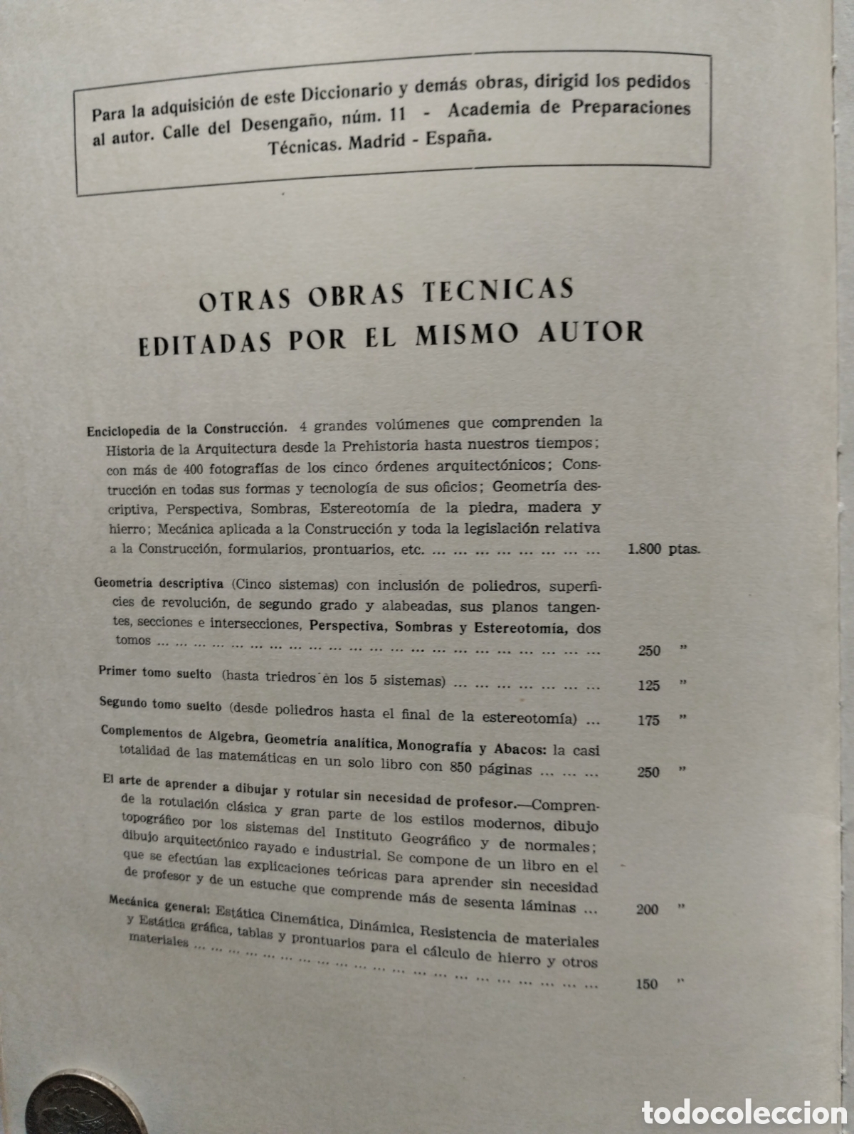 Diccionarios de segunda mano: DICCIONARIO DE ARQUITECTURA Y CONSTRUCCI&Oacute;N - Foto 3