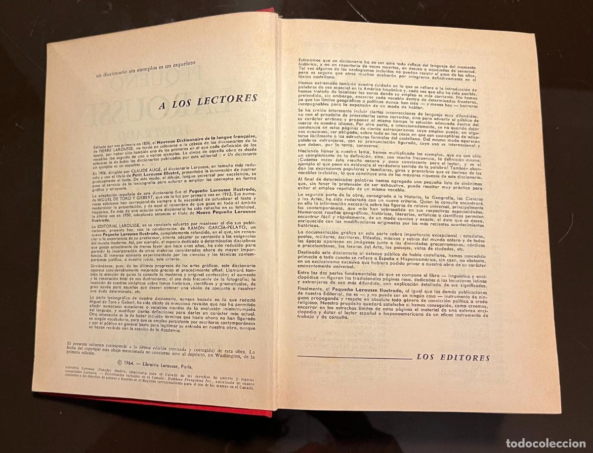 Diccionarios de segunda mano: PEQUE&Ntilde;O LAROUSSE ILUSTRADO 1964 - Foto 5