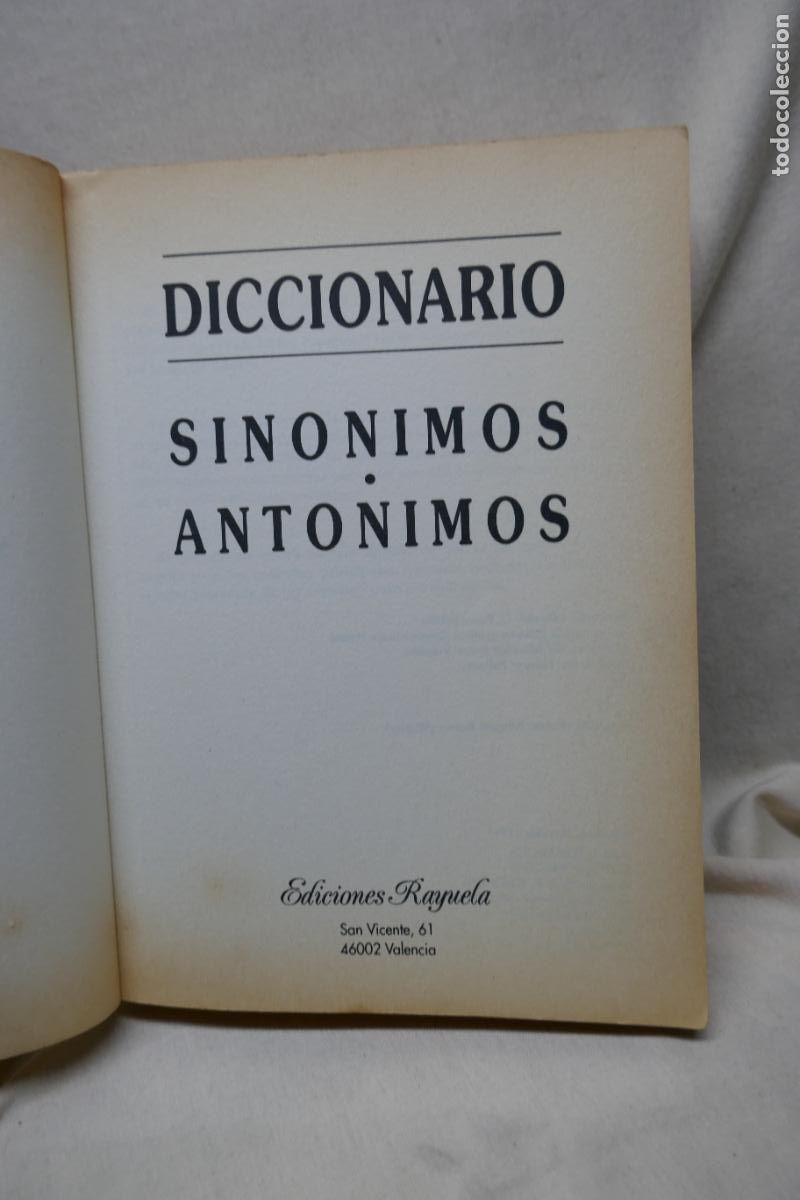 Diccionarios de segunda mano: Diccionario sin&oacute;nimos, ant&oacute;nimos - Foto 6